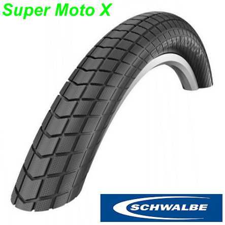 Schwalbe SUPER MOTO-X 27.5x2.40 (62-584) Greenguard Perf. 50 km/h (ECE-R75)